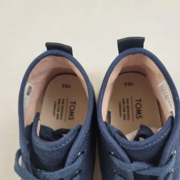 Toms Kids Navy Blue Sneakers - Picture 8 of 10
